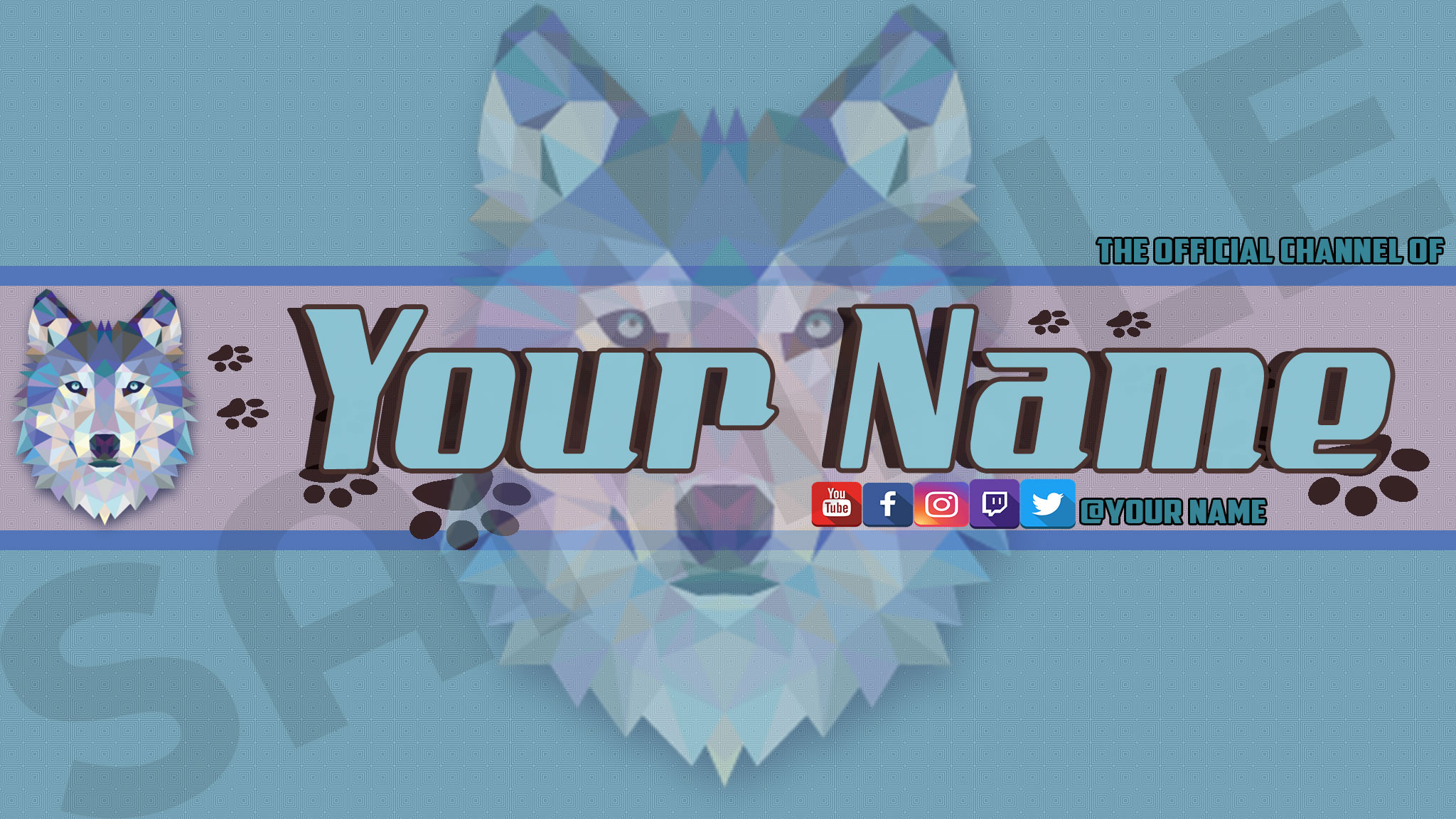 Free Wolf YouTube Channel Art by Ajmgamergirl - Free ...