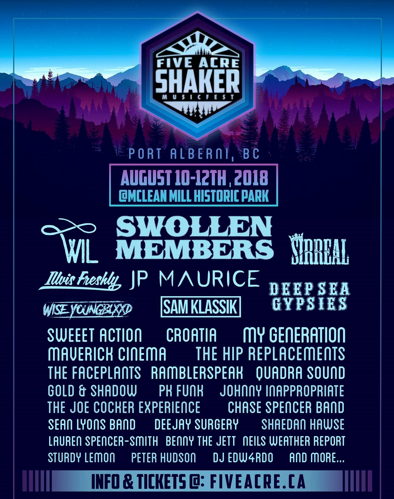 FIVE ACRE SHAKER 2018 GIVEAWAY Enter to win on ToneDen