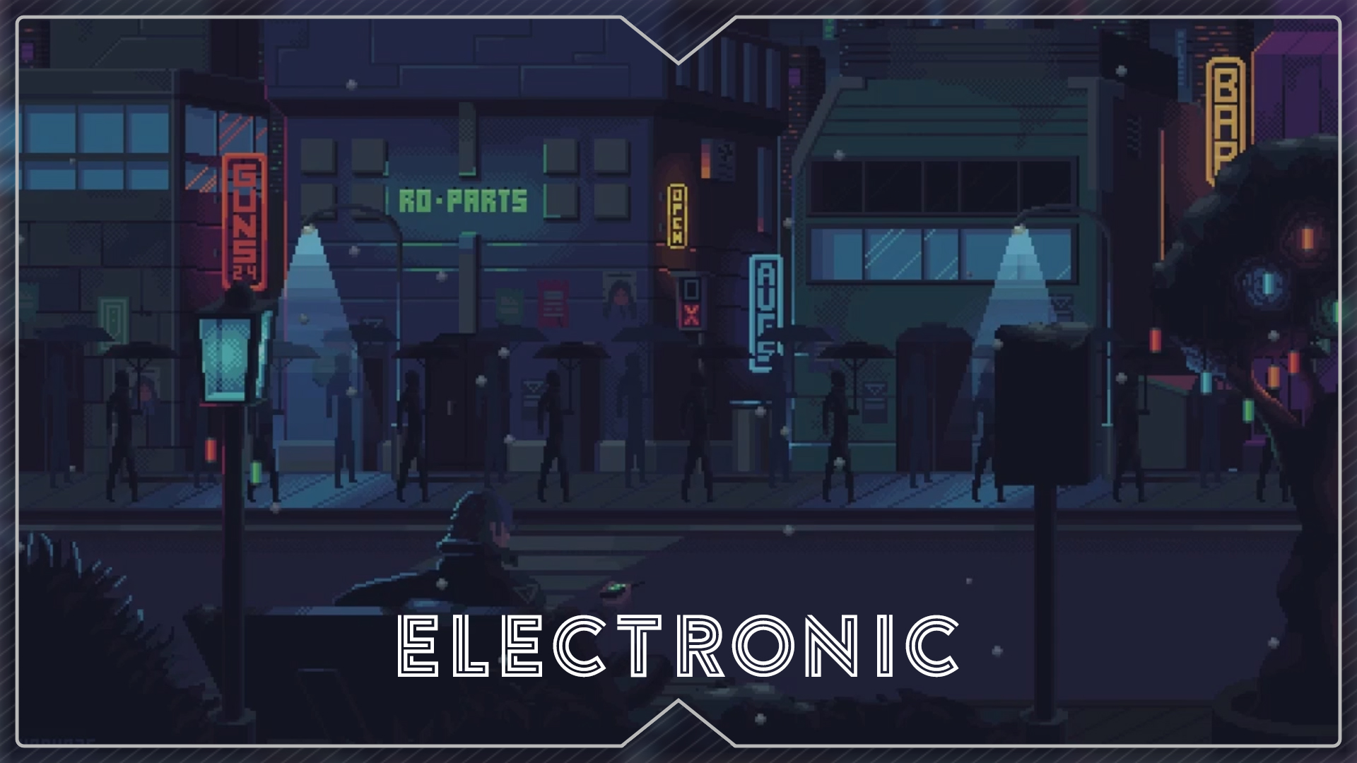 Video Wallpaper Engine Pixel Street Night Animated Wallpaper By