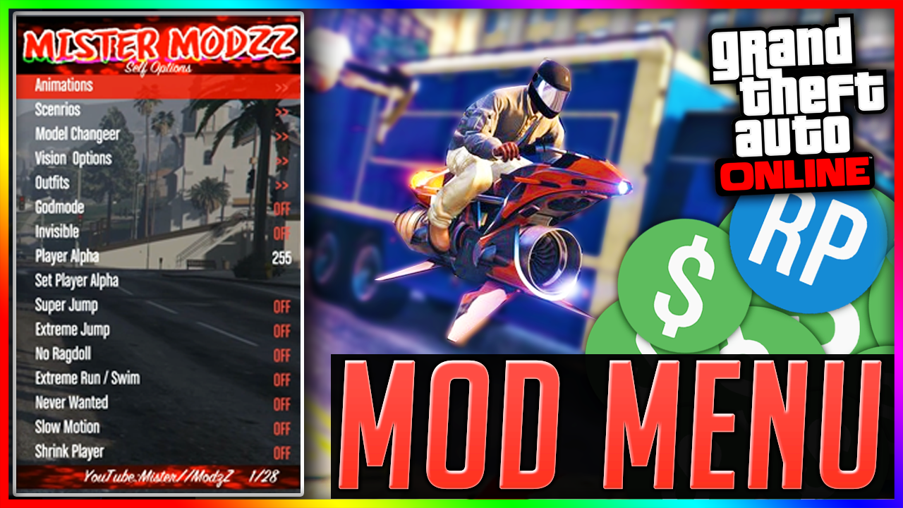 Unlock GTA 5 Free Mod Menu 1.46 by L321 - Free download on ToneDen