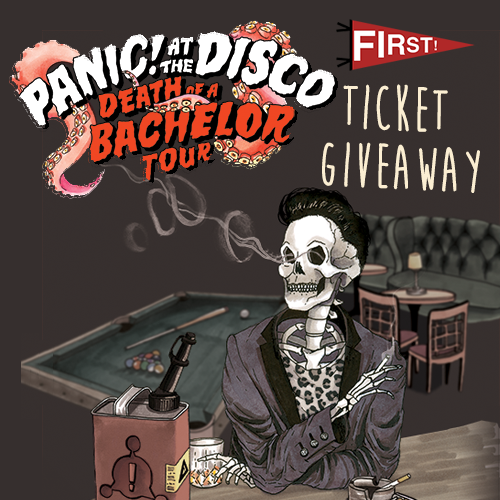 FIRST! x Panic! At The Disco Ticket Giveaway - Enter to win on ToneDen