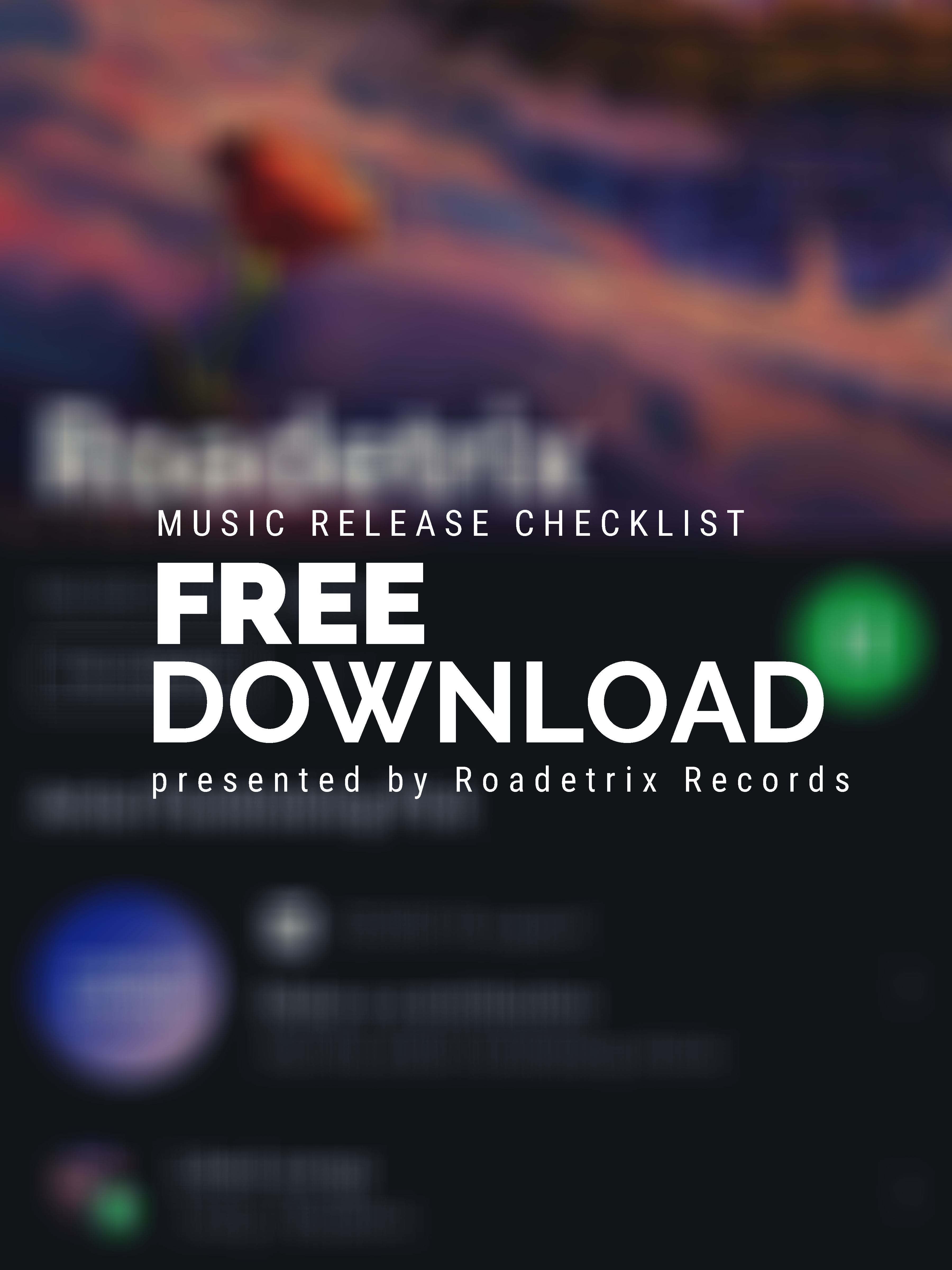 Free Music Release Checklist by Roadetrix Free download on ToneDen