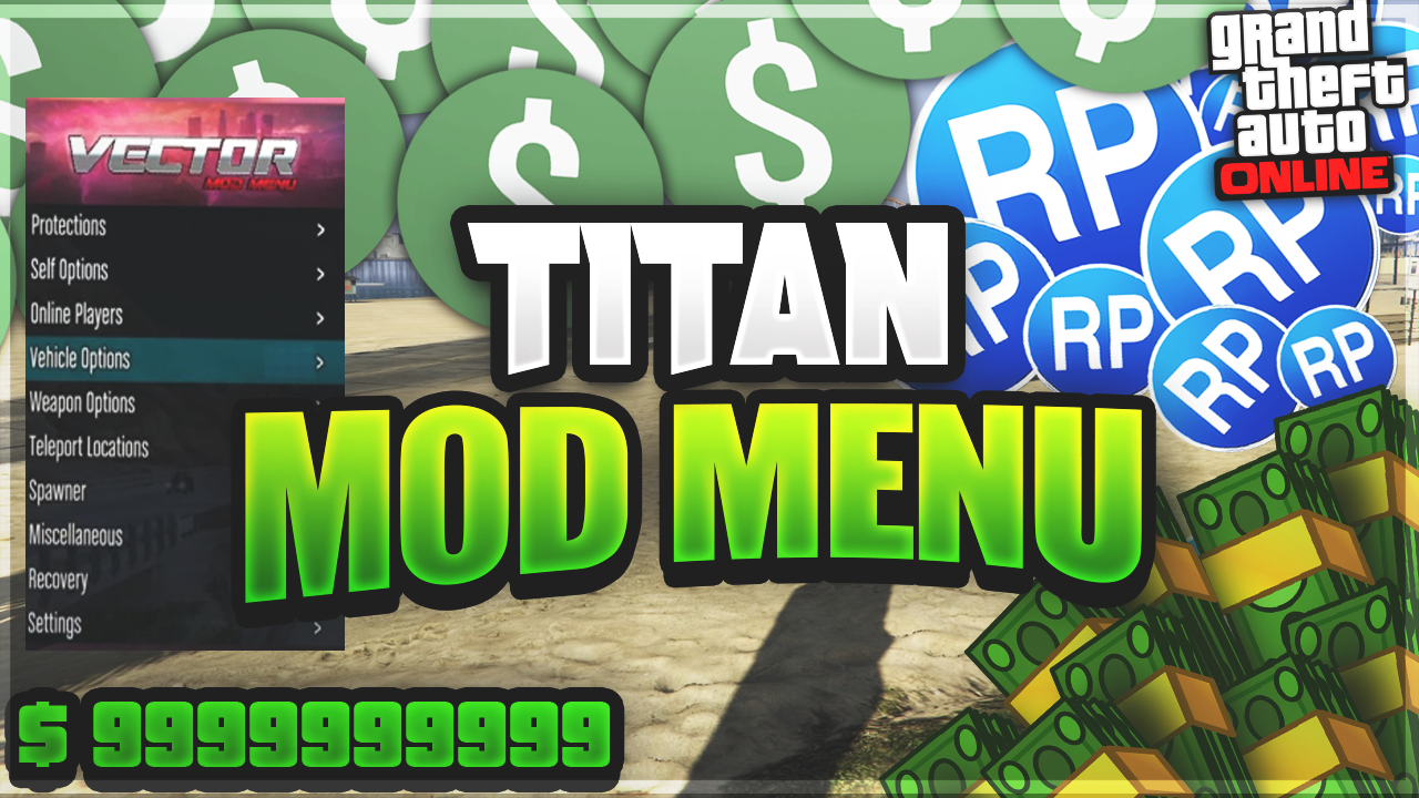 GTA V Titan Mod Menu 2020 by ItsPhantom - Free download on ToneDen