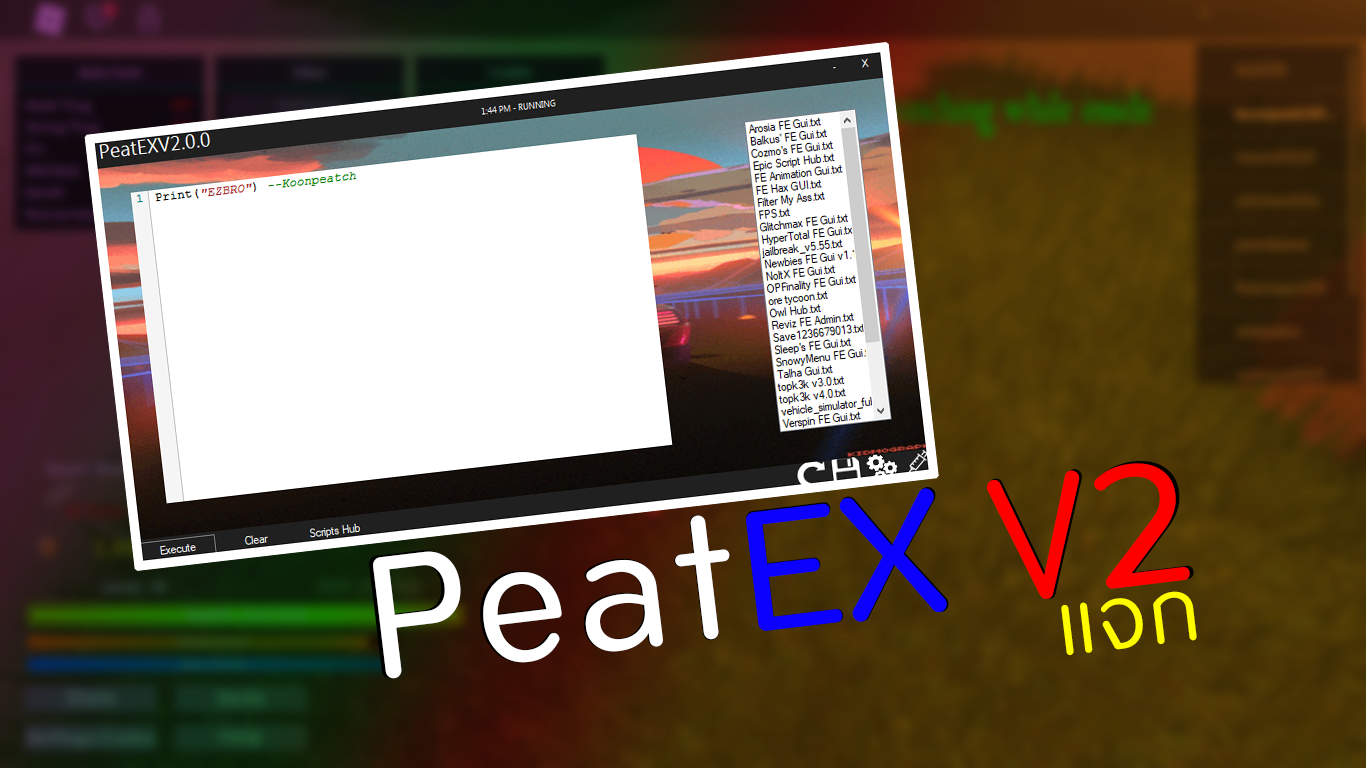 Roblox Exploit Peatexv4 Level 6 Op Scripts Excutor By