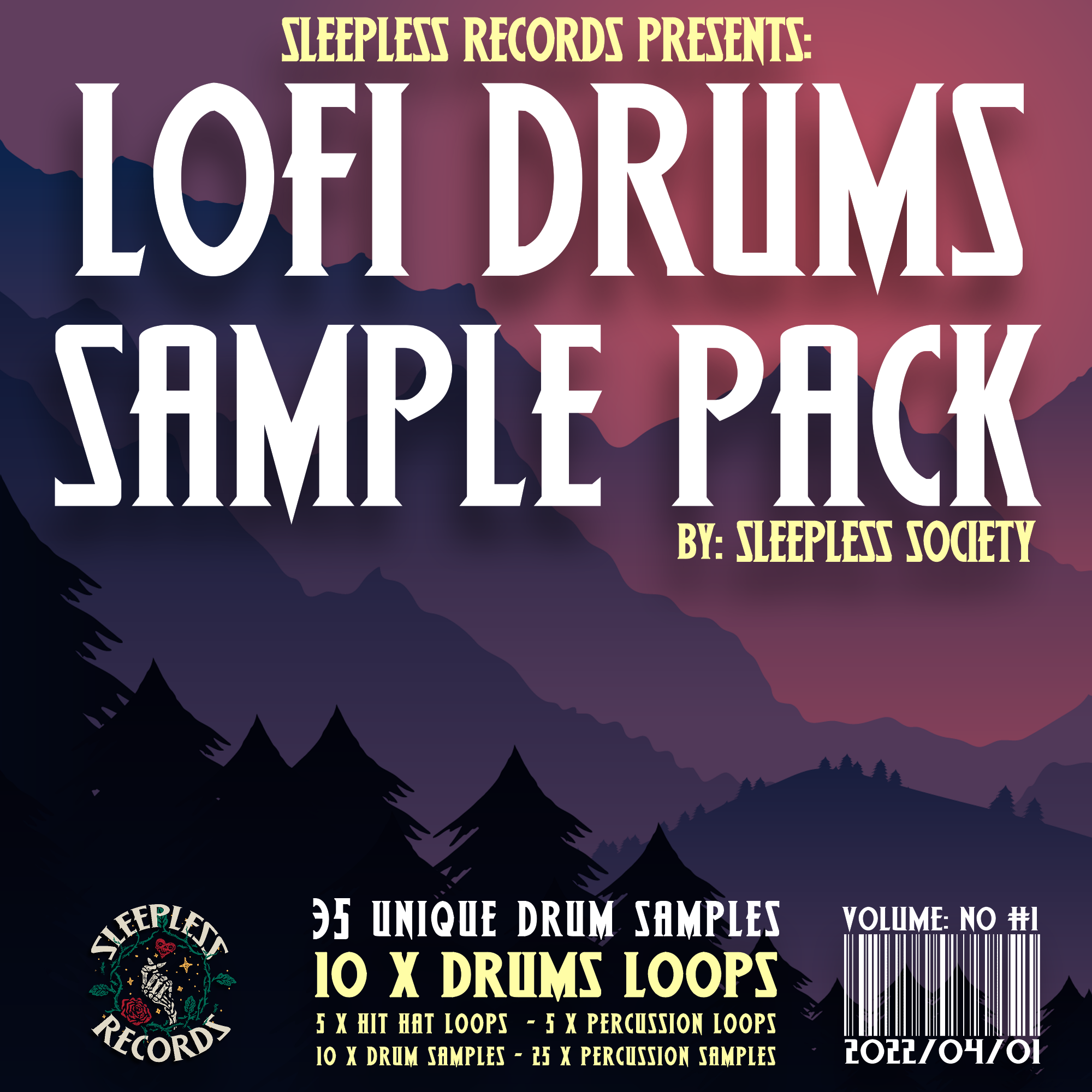 Sleepless Society: Lo-Fi Drum Sample Pack (#1) by Sleepless Records ...