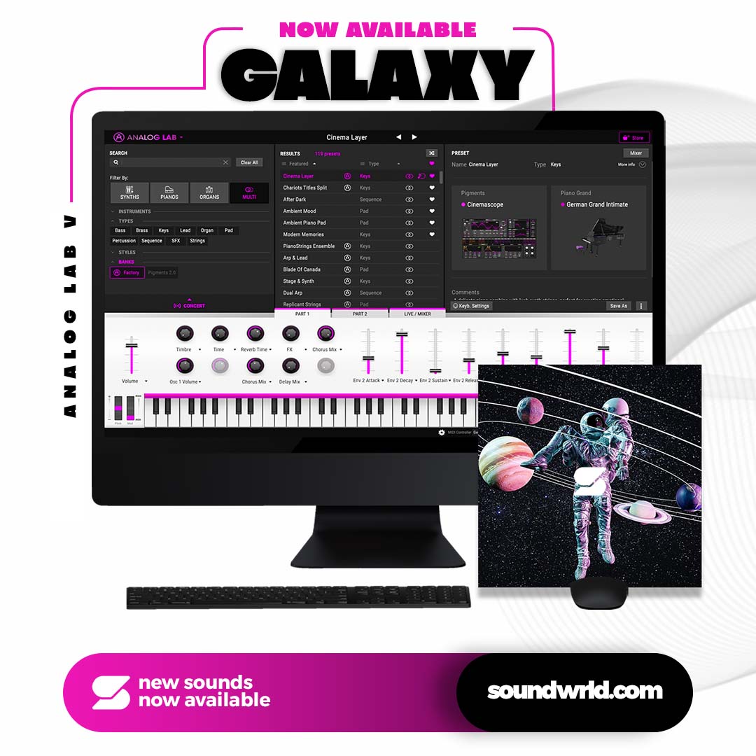 Galaxy (Analog Lab V Bank + One Shot Kit) by Soundwrld Free download