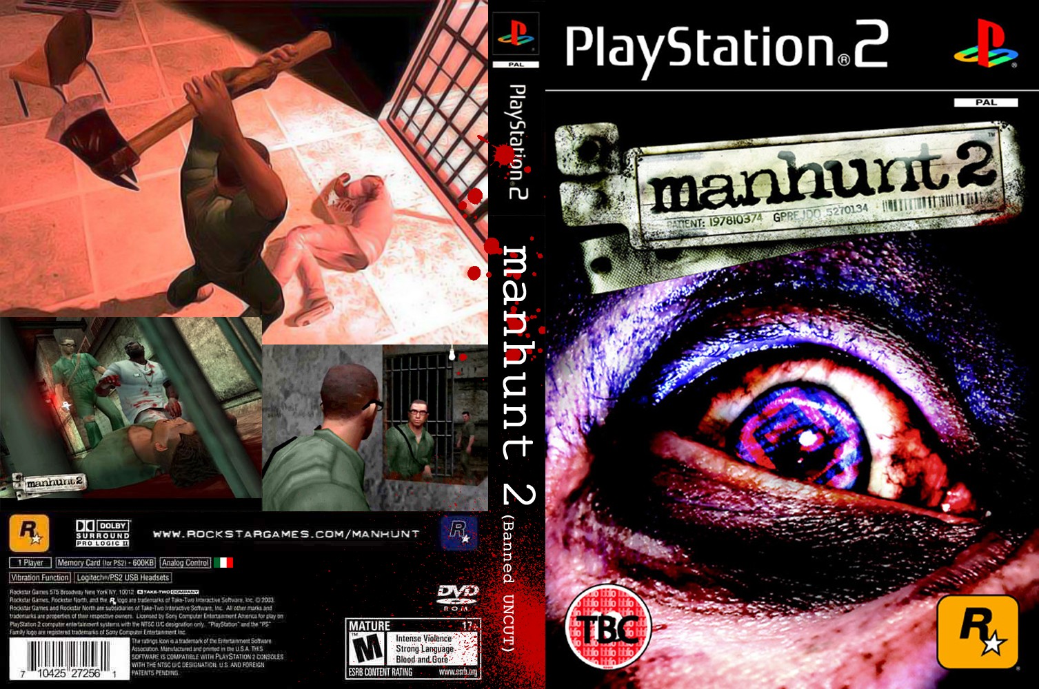 Manhunt (The Final Cut) – PS2, PAL, Français, Promo Presse, CD Seul