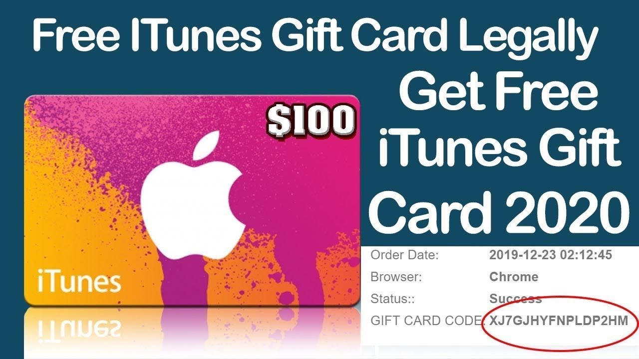 Instant Free Itunes Gift Codes No Offers 2021