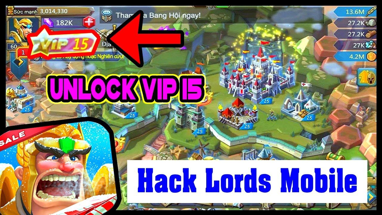 Lords Mobile Hack and Cheats - How to Get Free Gems Gold Stone Timber Food  &.