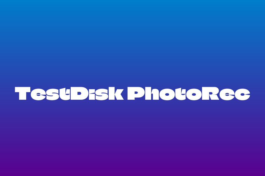 TestDisk PhotoRec Crack + License Key 2026 by rinderblondOPA - Free ...